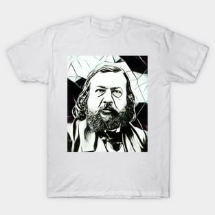 Theophile Gautier Black And White Portrait | Theophile Gautier Artwork 3 T-Shirt